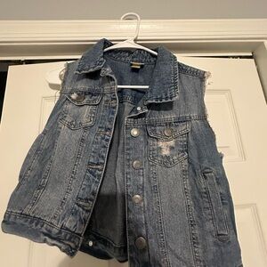 Denim Sleeveless Vest